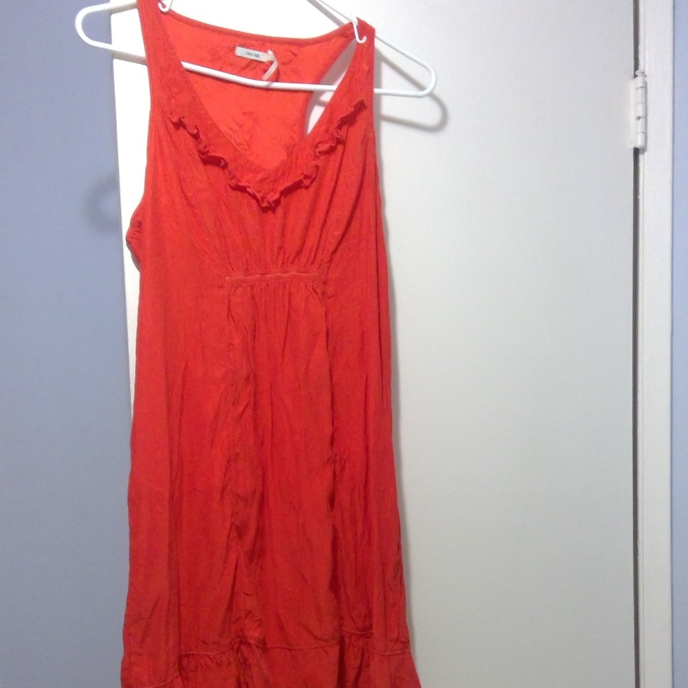 UO Kimchi Blue vibrant red orange beach dress sz M
